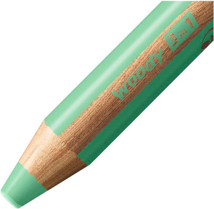 Produktbild STABILO woody 3 in 1 Buntstift (Pastellgrün, 1 x)