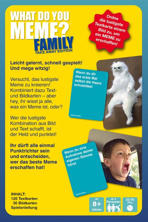 Actual product image What Do You Meme? Family - Take Away Edition (d) (German)
