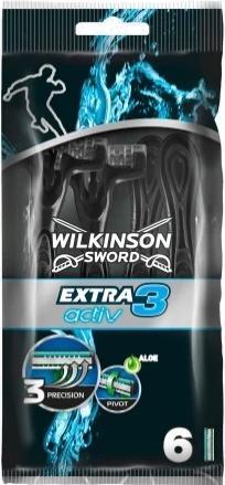 Wilkinson zusätzliche 3 aktive, Rasiermaschine, 6 Teile