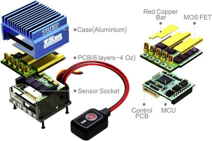 Image du produit SkyRC Contrôleur de vitesse sans balais pour modèle de voiture Toro TS50