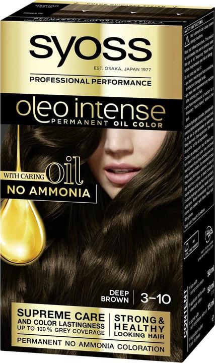 Immagine prodotto Syoss OLIO INTENSE ink sin amoniaco #3.10-castaño 5 pz (3-10)