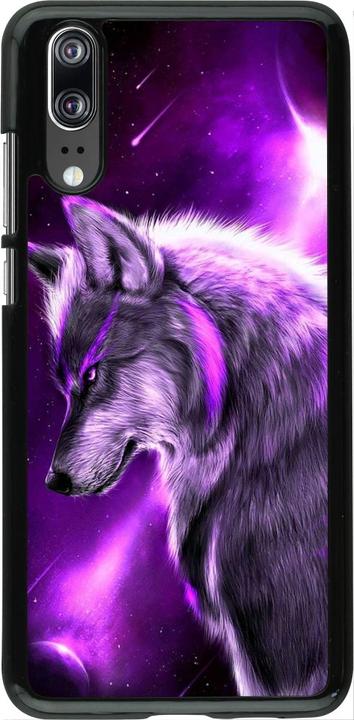 Produktbild PhoneLook Hülle Purple Sky Wolf (Huawei P20)