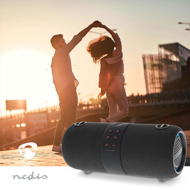 Produktbild Nedis Bluetooth-Lautsprecher - max. Batteriespielzeit: 6.5 Std - Handgerät - 40 W - Stereo - Eingeba (6.50 h, Netzbetrieb)