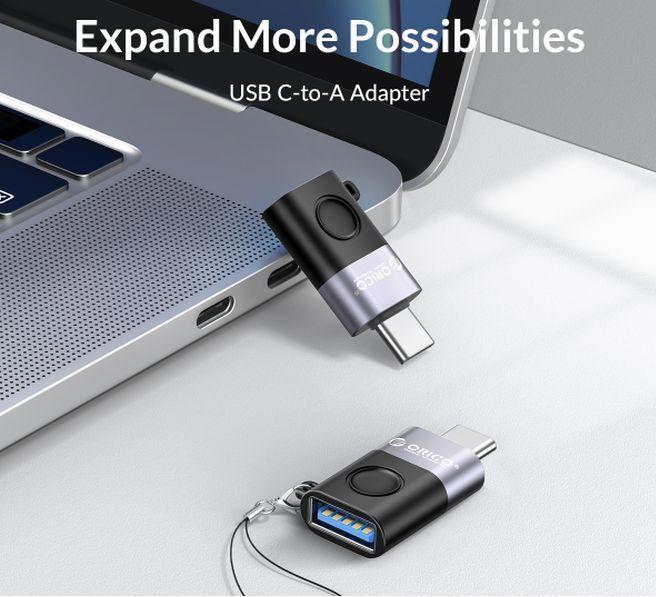 Actual product image Orico Adapter (USB Type C, USB-A)