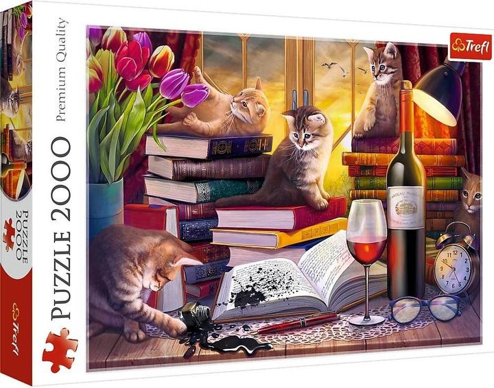 Produktbild Trefl Puzzle 2000 – Katzen am Fenster (2000 Teile)