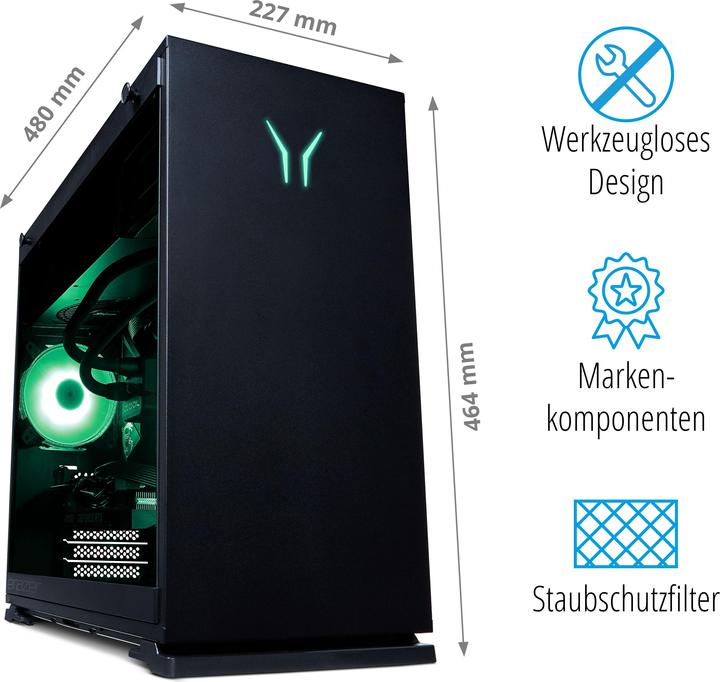 Image du produit Medion Erazer Hunter X20 RTX 3080 (Intel Core i7-12700KF, 32 Go, 1000 Go, GeForce RTX 3080)