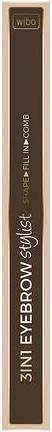 Image du produit Wibo Eyebrow Stylist 3 In 1 Crayon à sourcils avec brosse Brown foncé 2 (Foncé n° 2)