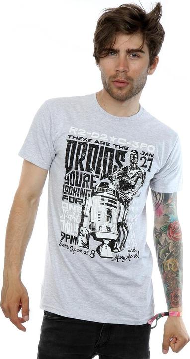 Produktbild Star Wars R2D2 And C3PO Rock Poster TShirt (M)