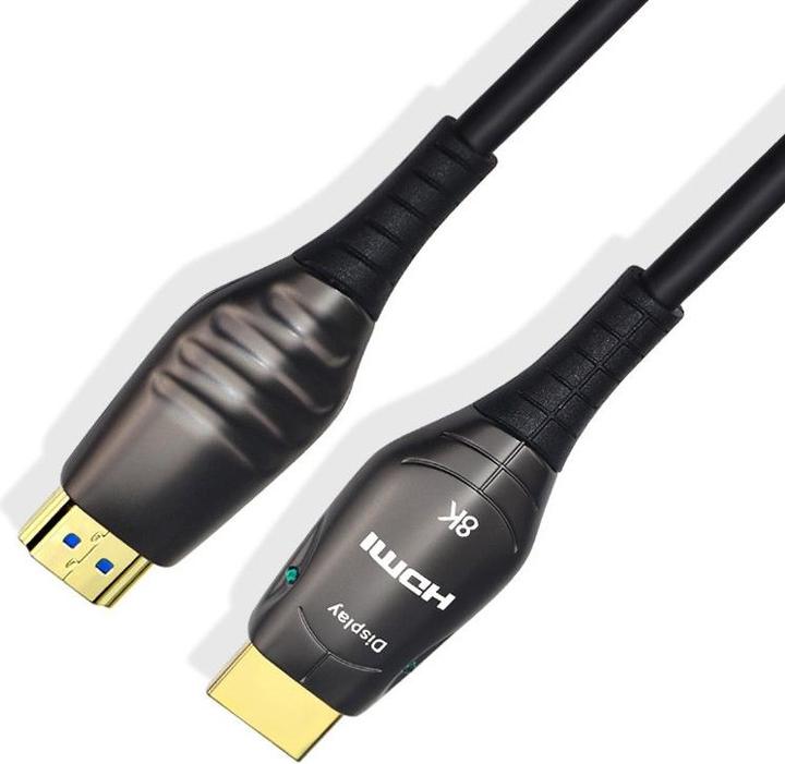 Image du produit Audiolab Câble HDMI fibre optique 8K/60Hz, 10m, noir (10 m, HDMI)