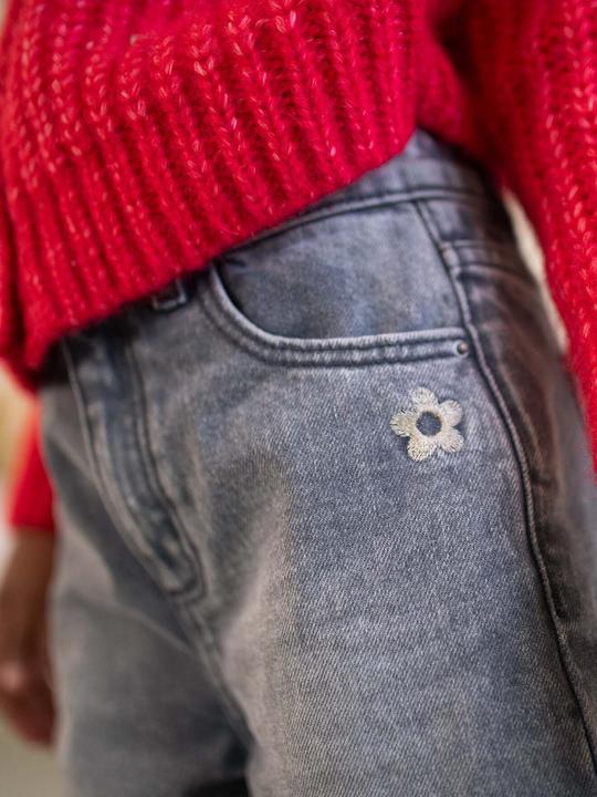 Actual product image Vertbaudet Weite Mädchen Jeans mit Dehnbund, Bundweite verstellbar (110)