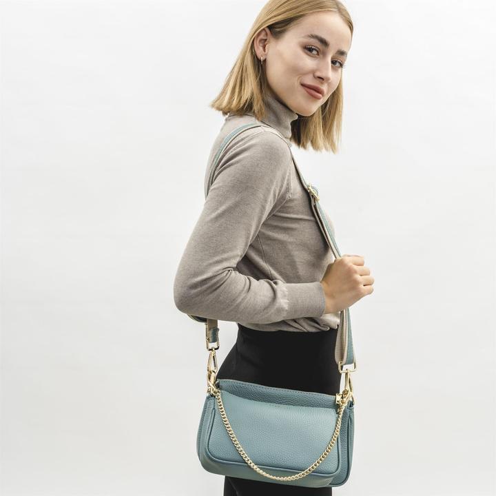 Actual product image Lazarotti Milano Leather shoulder bag 23 cm