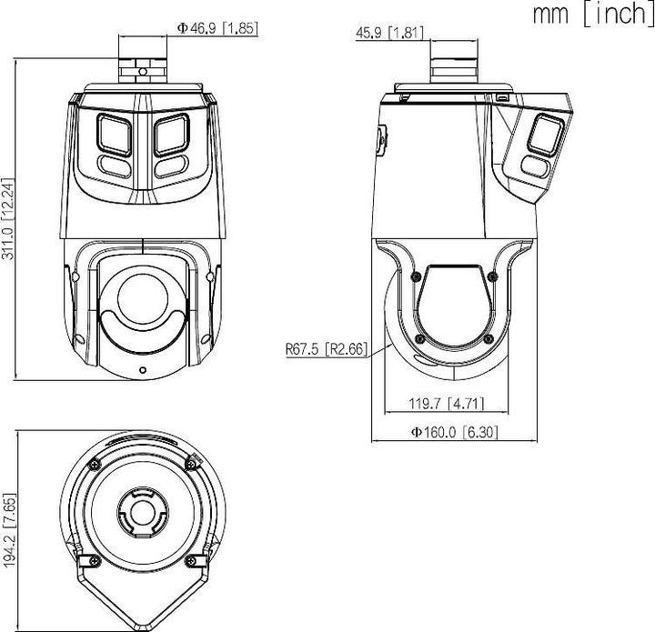 Produktbild Dahua SDT4E425-8P-GB-APV1 (4096 x 1800 Pixels)