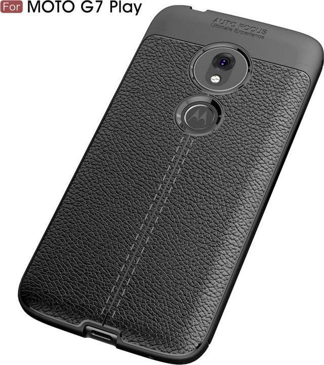 Actual product image Screenguard Motorola Moto G7 Play Sleeve Leather Design TPU Cover (Motorola Moto G7 Play)