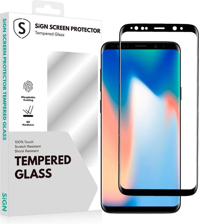 Image du produit SIGN Samsung Galaxy S9 3D Sceen Protector Tempered Glass Incl. montage (Samsung Galaxy S9)