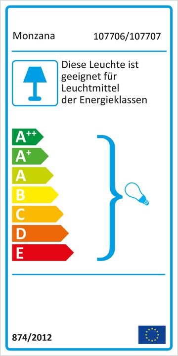 Energy Label Monzana Beata (E14, E27)