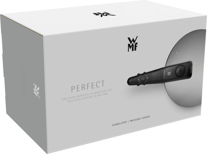 Productafbeelding WMF Snelkookpan 6,5l Groot Kooksignaal Perfect Inductie Roestvrij Staal (22 cm, Snelkookpan, Roestvrij staal)