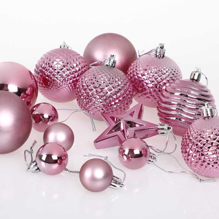 Image du produit Deuba 66tlg Boules de sapin de Noël argentées (66 -pièce)