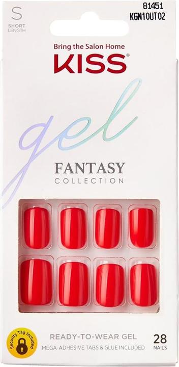 Immagine prodotto KISS Kit per unghie Gel Fantasy - Qualunque cosa (Unghie artificiali, Trasparente, Rosa)