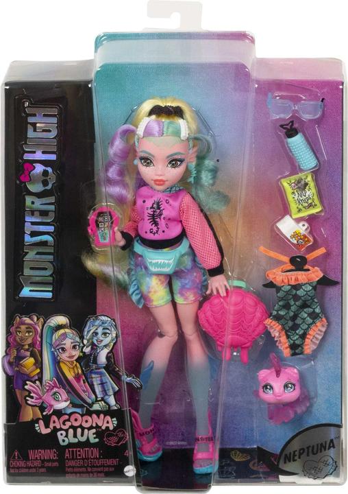 Productafbeelding Monster High Lagoona blauwe pop met huisdier en accessoires