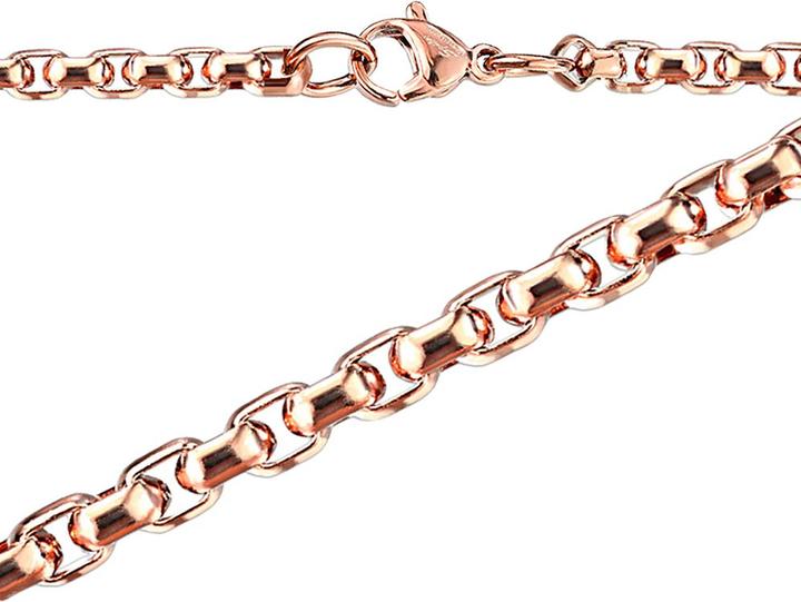Star Piercing Kette Round Box rosegold (Chirurgenstahl 316L, ohne Messing)