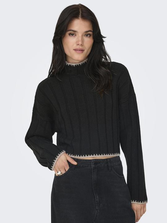 Actual product image Only Regular fit High neck Low shoulder Pullover Knitted jumper (L)