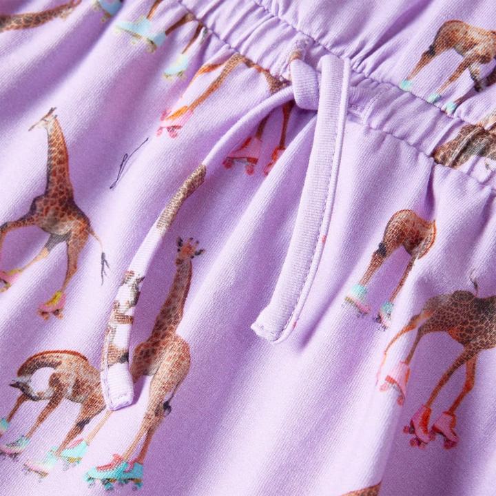 Immagine prodotto VidaXL Abito da bambino con maniche a balze e cintura in vita viola (92)