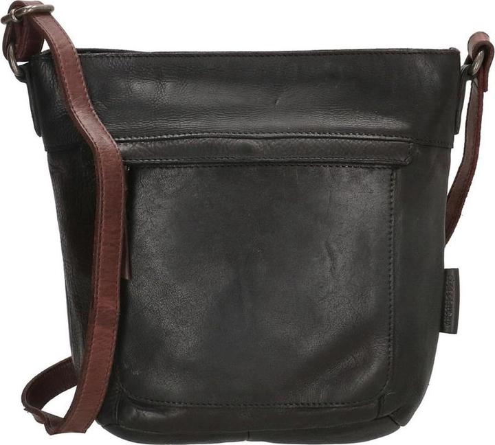Immagine prodotto Hide & Stitches Highland Park Umhängetasche - Schwarz - 100% Leder