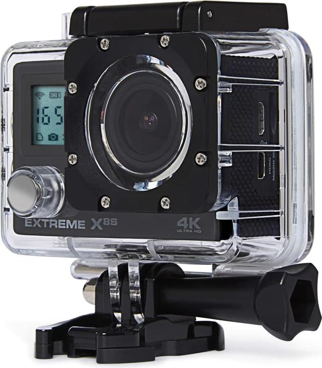 Produktbild Nikkei Extreme X8S - Actioncam met Remote - Inclusief Gratis Oranje EK88 Shirt (UHD, WLAN)