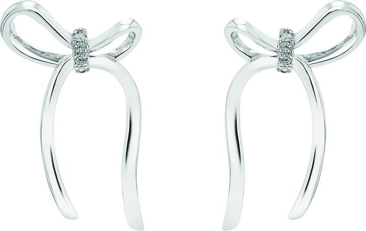 Immagine prodotto Amor Ohrschmuck für Damen, 925 Sterling Silber, Zirkonia synth. | Schleife (Argento 925)
