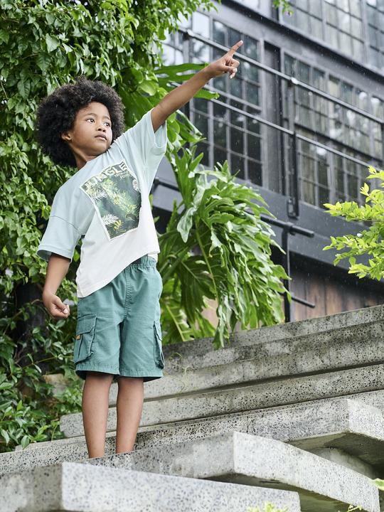 Produktbild Vertbaudet Jungen Cargoshorts mit Clip-Schnalle (116)