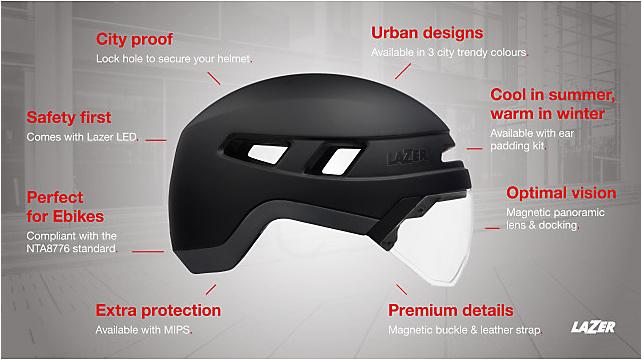 Actual product image Lazer Sport Urbanize Mips Bike Helmet (52 - 56 cm)