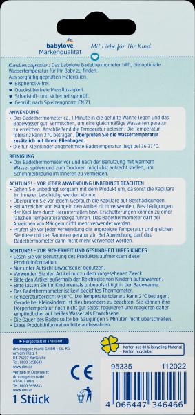 Image du produit dm babylove Thermomètre de bain
