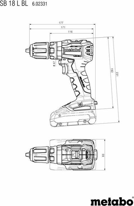 Produktbild Metabo Schlagbohrschrauber (Akkubetrieb)
