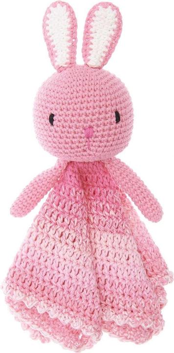 Produktbild Rico Design Häkelset Baby Blankies Hase, 8-teilig