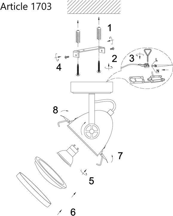 Produktbild Steinhauer Michelle (480 lm, GU10)