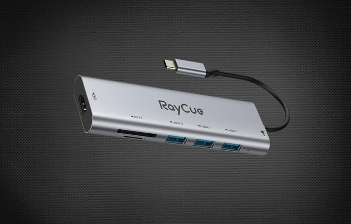 Actual product image RayCue HXD-RC2701 (USB-C, 7 Ports)