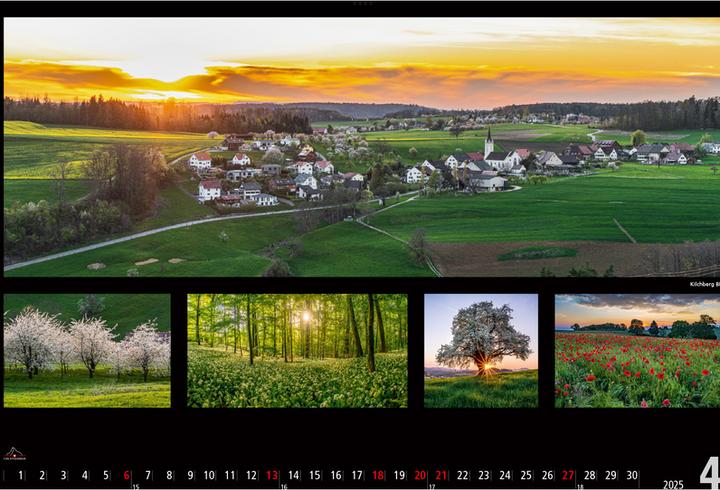 Image du produit Panoramique Suisse 2025 (48 x 33 cm, Italien, Allemand, Anglais, Français)