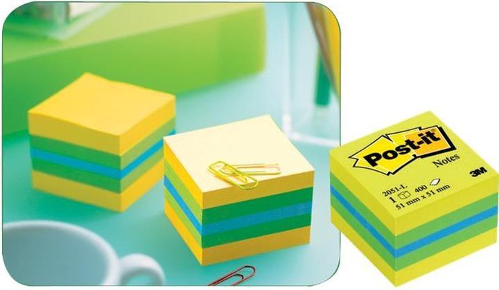 Actual product image Post-it Notes Cube Mini Lemon (51 x 51 mm)