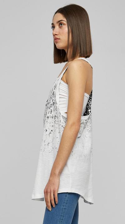 Actual product image Urban Classics Ladies Long Leo Print Loose Tank (XS)