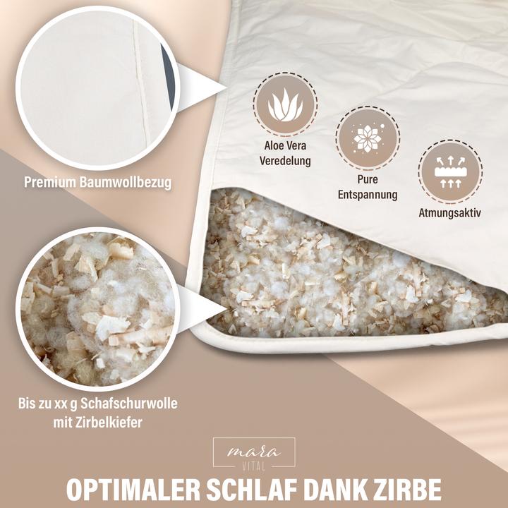Produktbild Mara Vital Zirbendecke (240 x 240 cm)