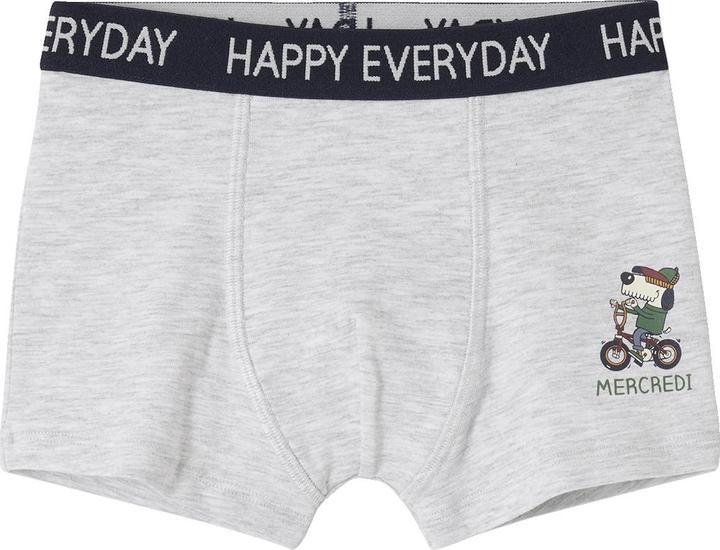 Actual product image Vertbaudet Bio-Kollektion: 7er-Pack Jungen Boxershorts mit Wochentag und Schriftzug (92, pack of 7)