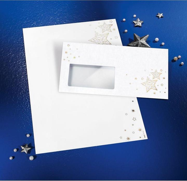 Produktbild Sigel Weihnachtsbriefumschlag ”Golden Glow” (C6/5, 50 x)