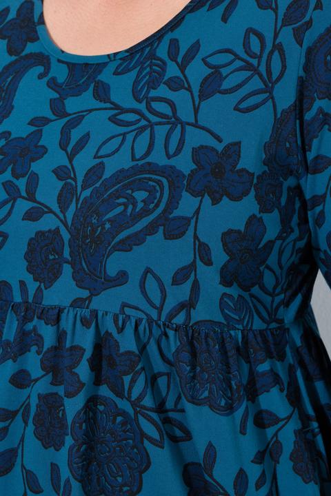 Produktbild Ulla Popken Jerseykleid, Paisley, A-Linie, Rundhals, 3/4-Arm (60)