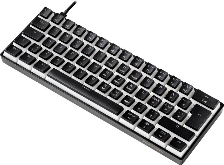 Actual product image Deltaco DK475 Mechanical 60% Keyboard, Pudding Keycaps, Hot swap (CH, Cable)