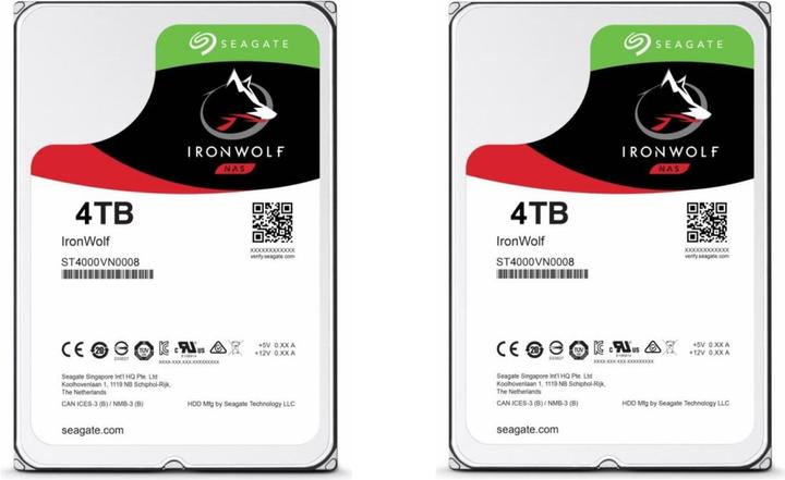 Image du produit Seagate Kit IronWolf 2x 4TB