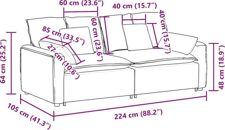 Produktbild VidaXL Rania (Modular Sofa)