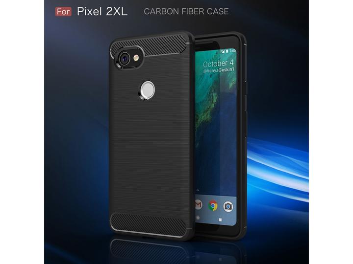Immagine prodotto Screenguard Google Pixel 2 XL Cover Carbon Brushed Soft TPU (Google Pixel 2 XL)