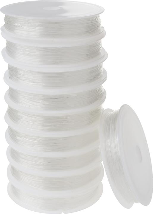 Produktbild VBS XXL Gummikordeln "Magic Stretch", Transparent, 0,8 mm, 10 Rollen à 4 m (10 Stück)