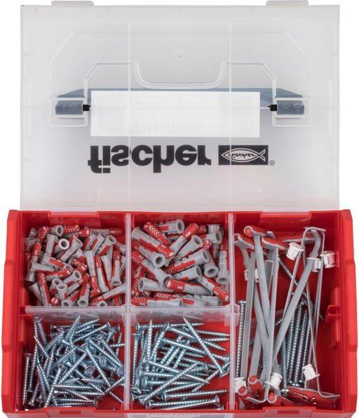Actual product image Fischer 030189 SK SB card, contains SX 5 x 25 dowel, 20 x chipboard screw 4 x 30 (200 pcs.)