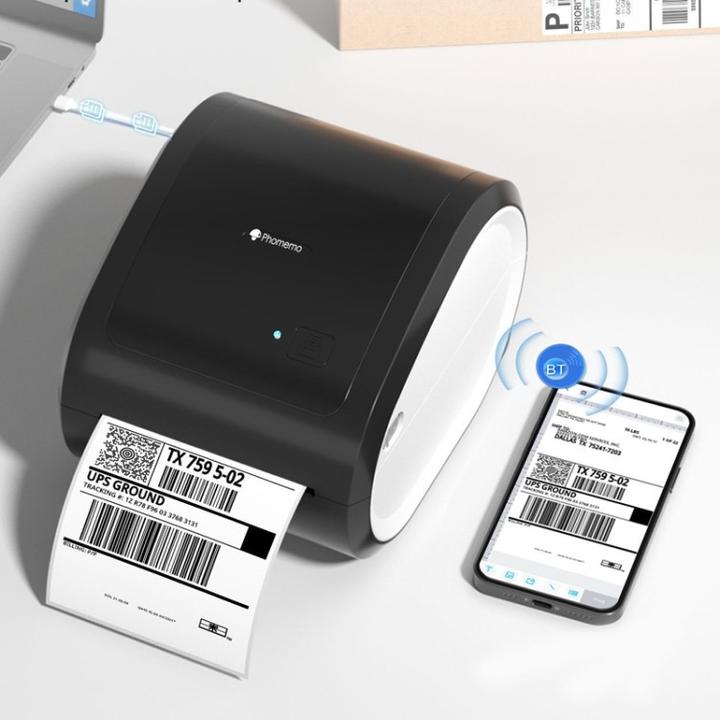 Actual product image Phomemo D520-BT Bluetooth thermal barcode and address label printer (203 dpi)